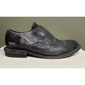 Bed Stu Rose Cobbler Shoes Womens Sz 39 US 8 Gray Leather Slip On Steampunk